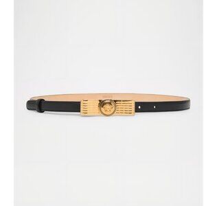 Versace Black Leather Belt – Authentic